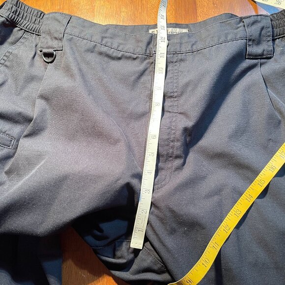 511 Tactical Cargo Pants 44x31 Black Stryke Ripstop Double Knee Hunting Workwear - Picture 15 of 16